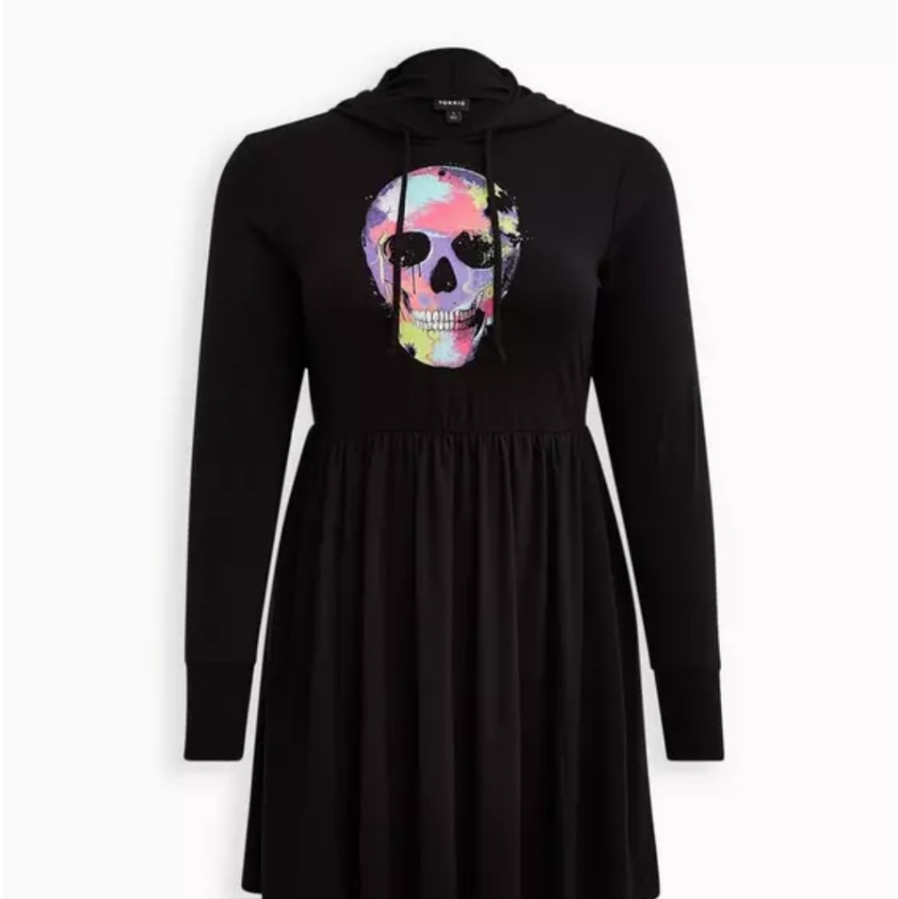 Torrid Hooded Skater Skull Dress